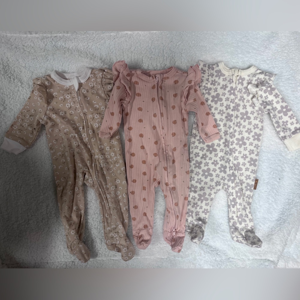 Baby Girl Footed Sleeper Bundle